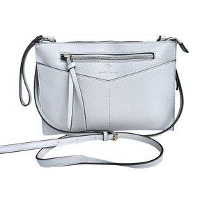 🆕 Nanette Lepore Crossbody Light Grey Vegan Leather
